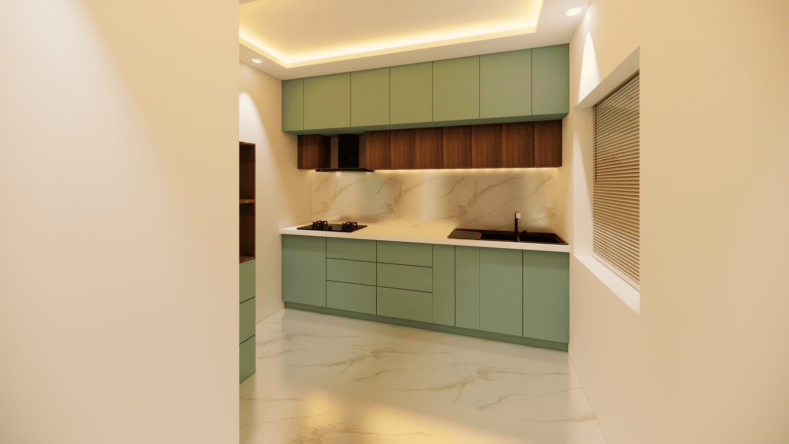 KITCHEN WITHOUT FRIDGE
